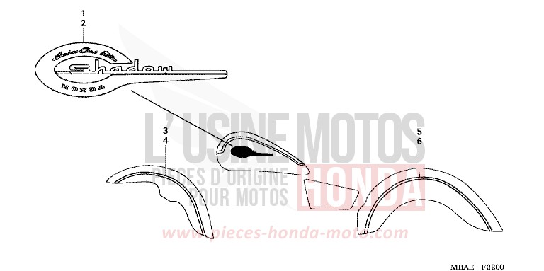 MARK for Shadow Aero NOIR (NH1X) from 2000